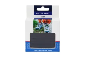 120cm Sports Oval Black Laces