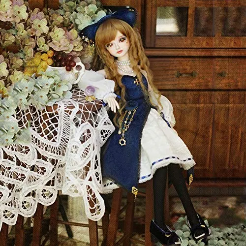 1/4 BJD Doll Full Set 42.5cm 16.7" Ball Jointed Handmade SD Dolls Toy Action Figure   Clothes   Wigs   Shoes   Makeup   Accessories,A