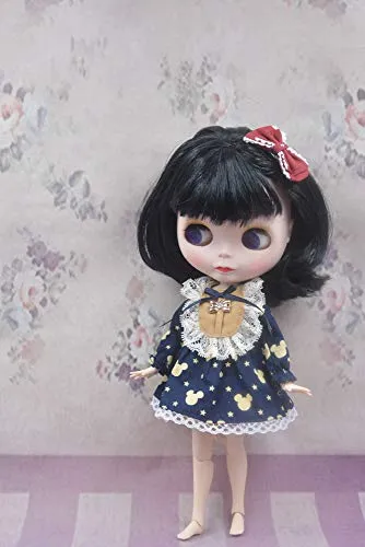 1/6 BJD Doll is Similar to Neo Blythe, 4-Color Changing Eyes Matte Face and Ball Jointed Body Dolls, 12 Inch Customized Dolls Can Changed Makeup and Dress DIY, Nude Doll Sold Exclude Clothes (SNO.11)