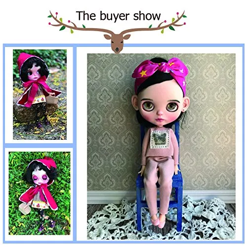 1/6 BJD Doll is Similar to Neo Blythe, 4-Color Changing Eyes Matte Face and Ball Jointed Body Dolls, 12 Inch Customized Dolls Can Changed Makeup and Dress DIY, Nude Doll Sold Exclude Clothes (SNO.11)