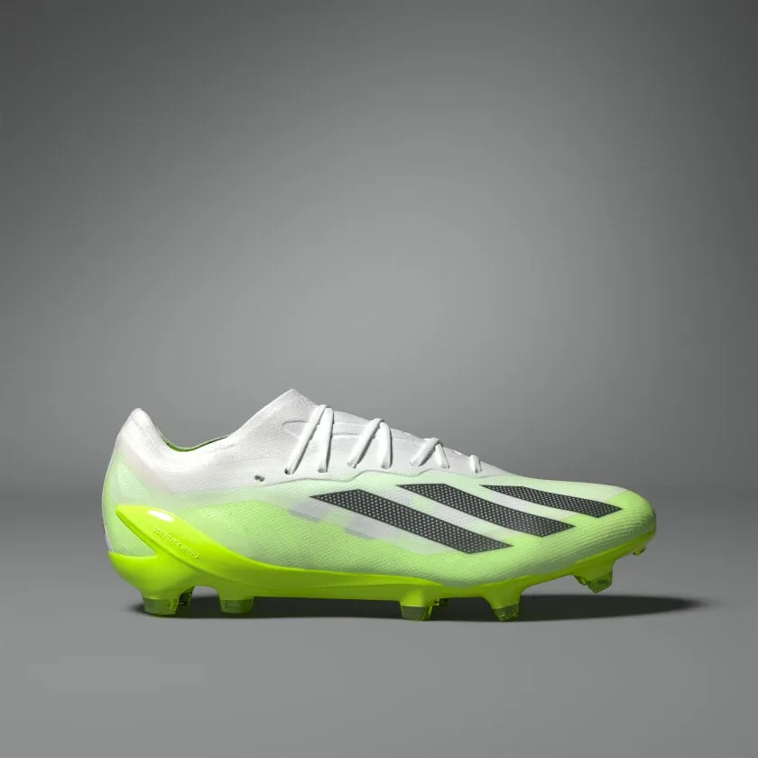 adidas X Crazyfast .1 FG Boots- White/Lemon