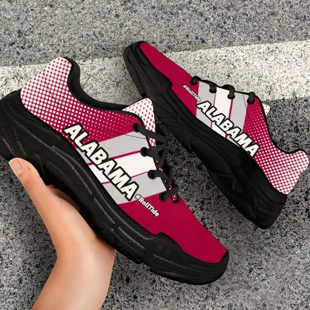 Alabama #RollTide Crimson Tide Fans Chunky Walking Sneakers