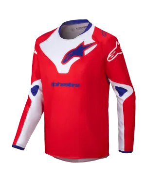 ALPINESTARS 2025 YOUTH RACER VEIL JERSEY - BRIGHT-RED/WHITE