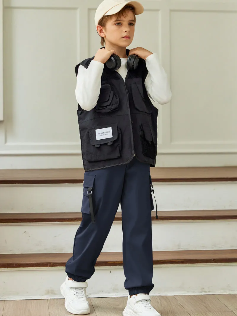 Arshiner Boys Cargo Pants Casual Lightweight Joggers Pant