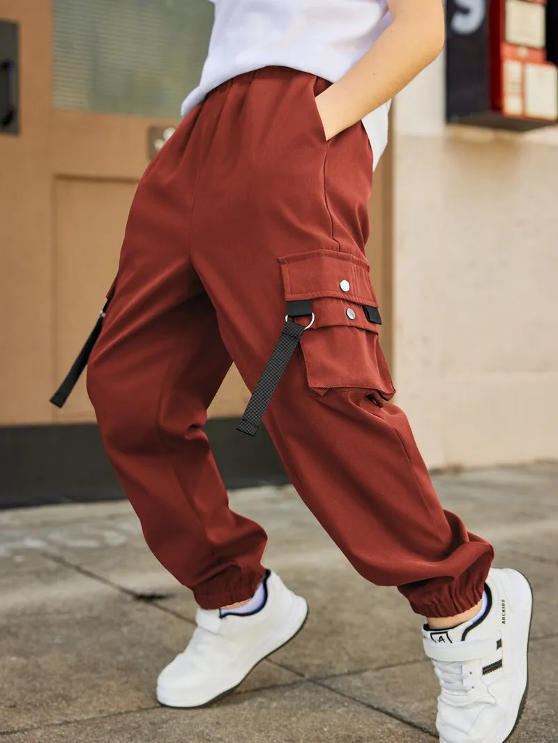 Arshiner Boys Cargo Pants Casual Lightweight Joggers Pant