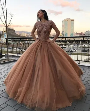 ball gown long prom dress evening dress   cg17618