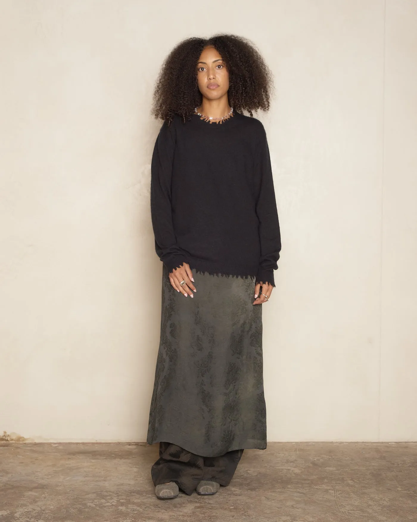 Black Classic Trim Long Sleeve Top