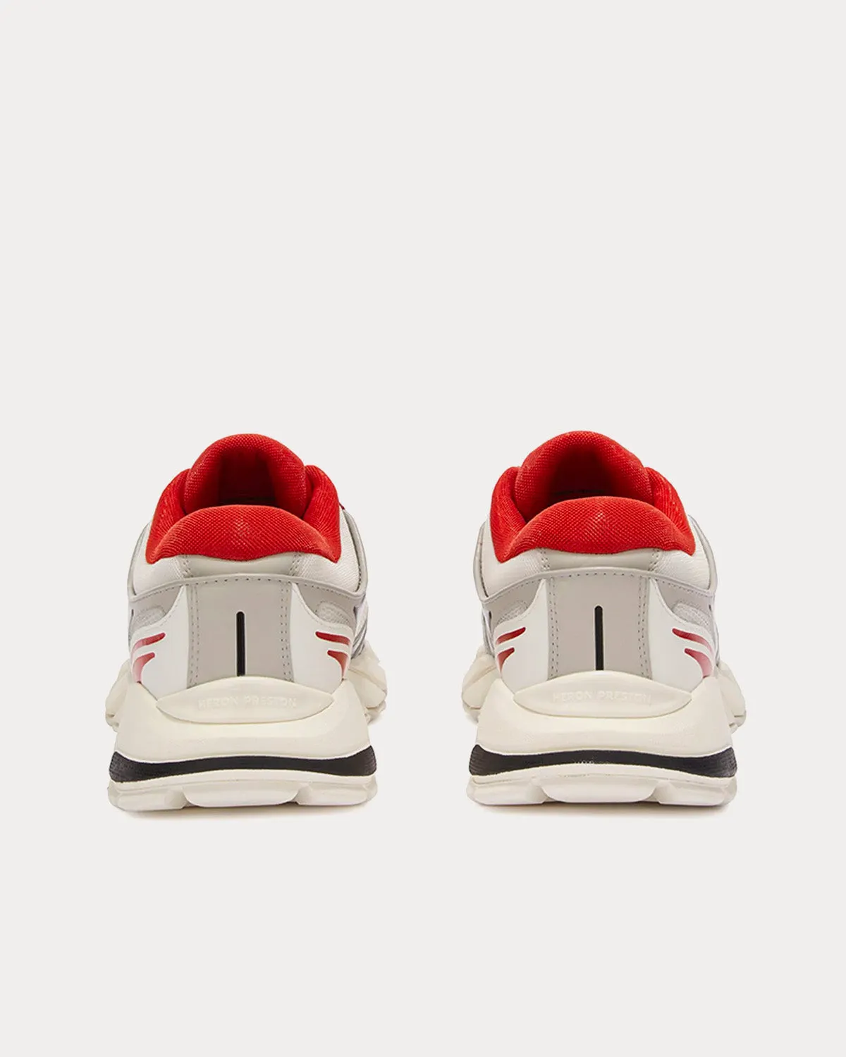 Block Stepper White / Red Low Top Sneakers