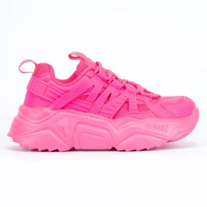 Briella - Wide Fit Chunky Lace Up Sneakers, Comfortable Platform Shoes for Women, Trendy Casual Footwear, Everyday Stylish Sneakers