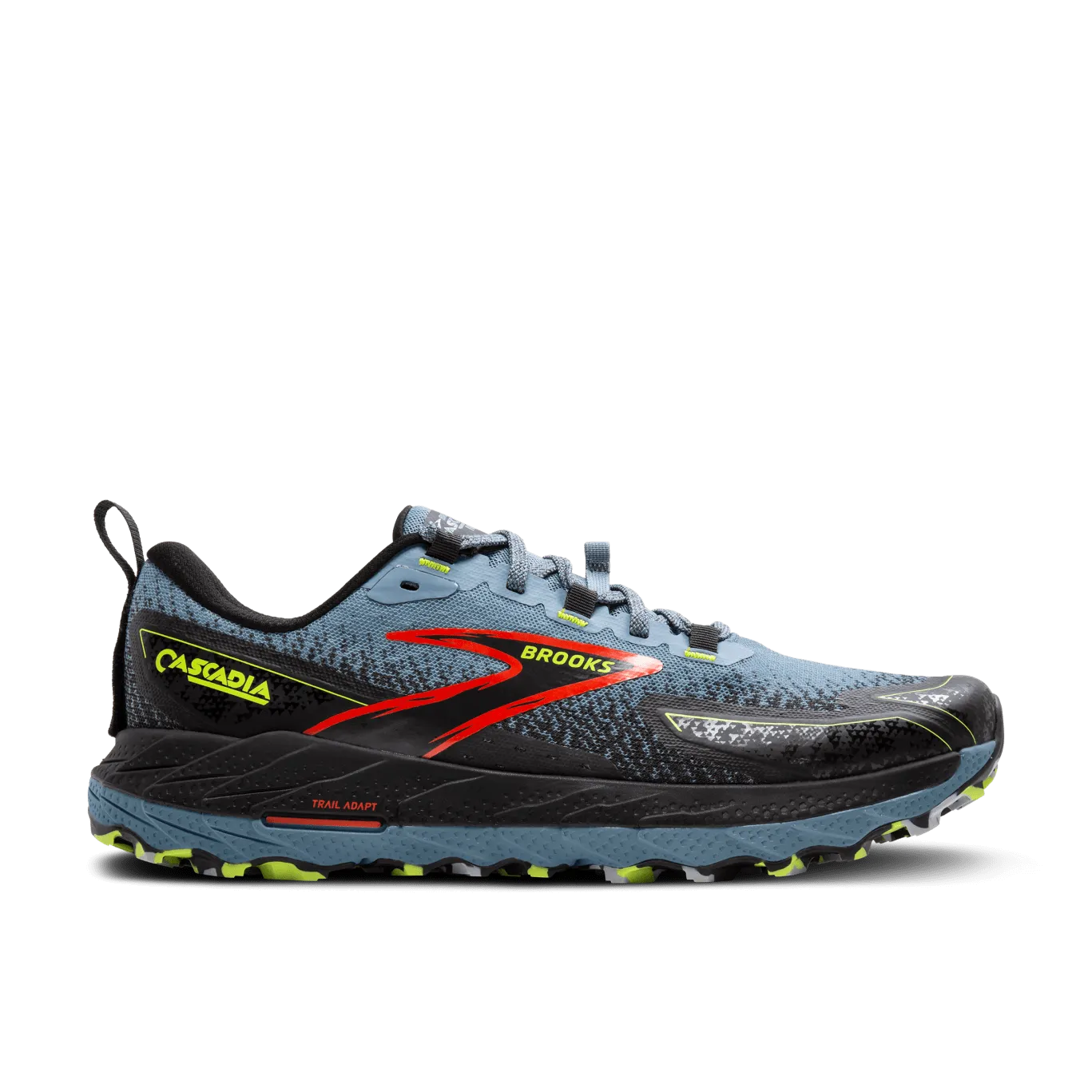 Brooks Mens Tail Shoe Cascadia 18 2E Blue
