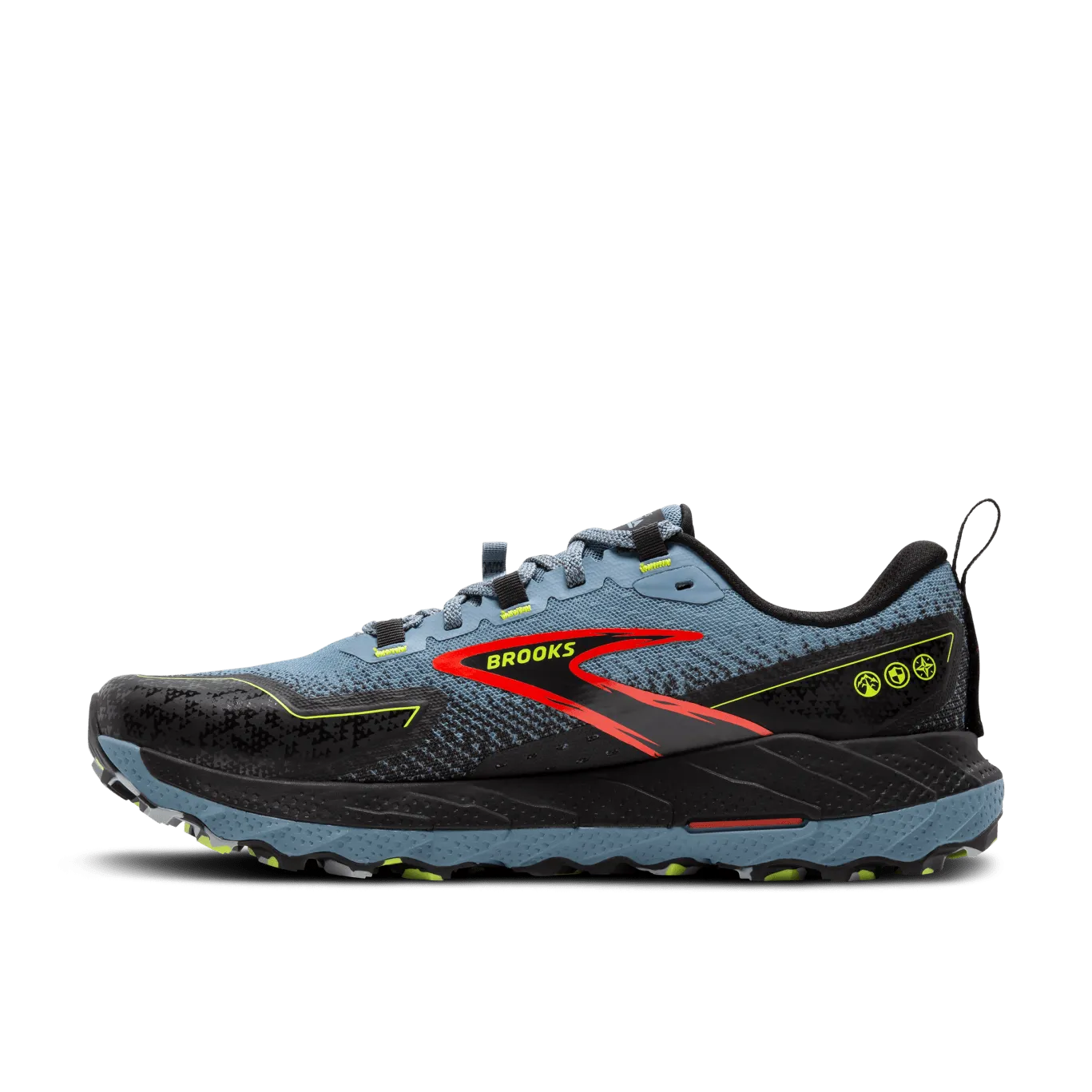 Brooks Mens Tail Shoe Cascadia 18 2E Blue