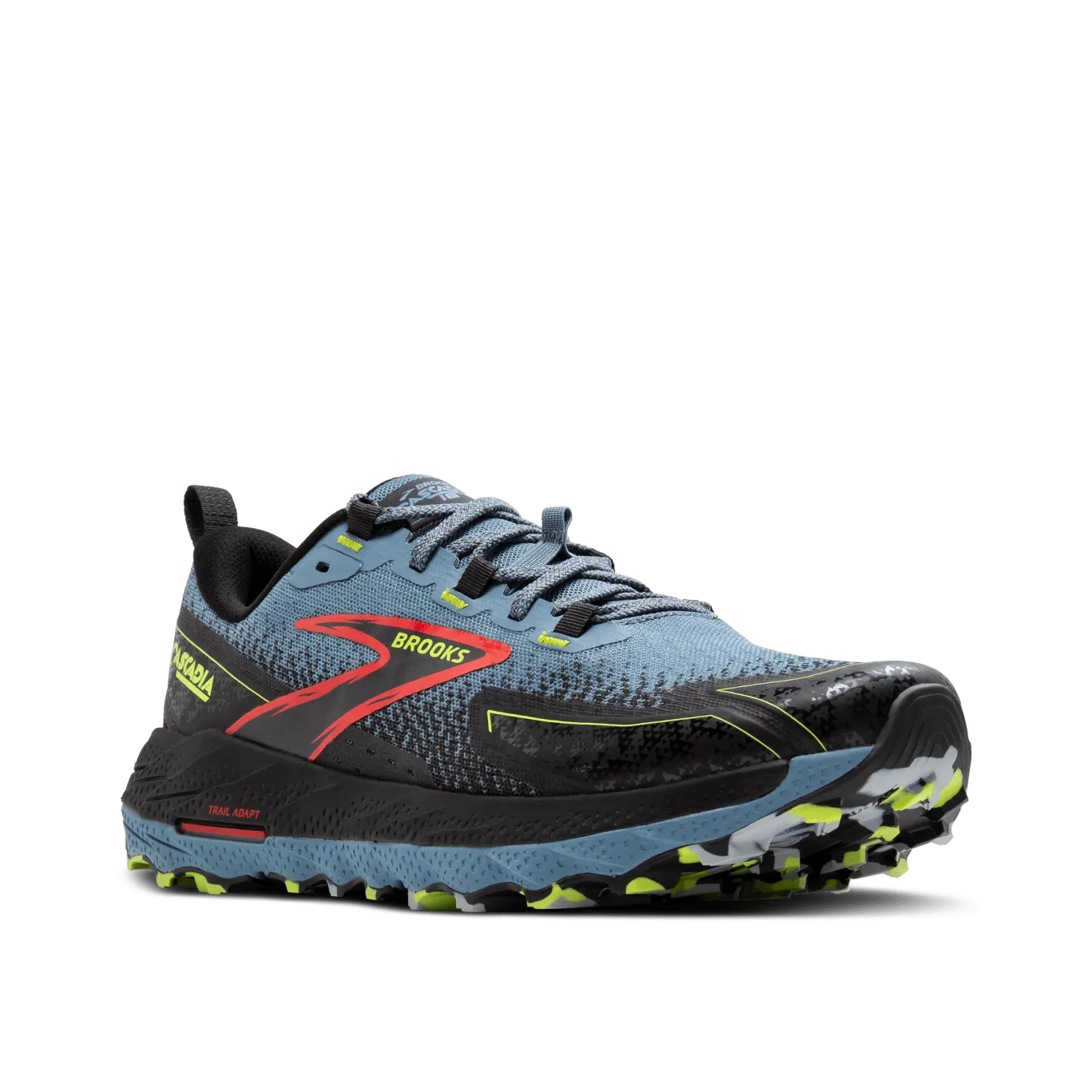 Brooks Mens Tail Shoe Cascadia 18 2E Blue