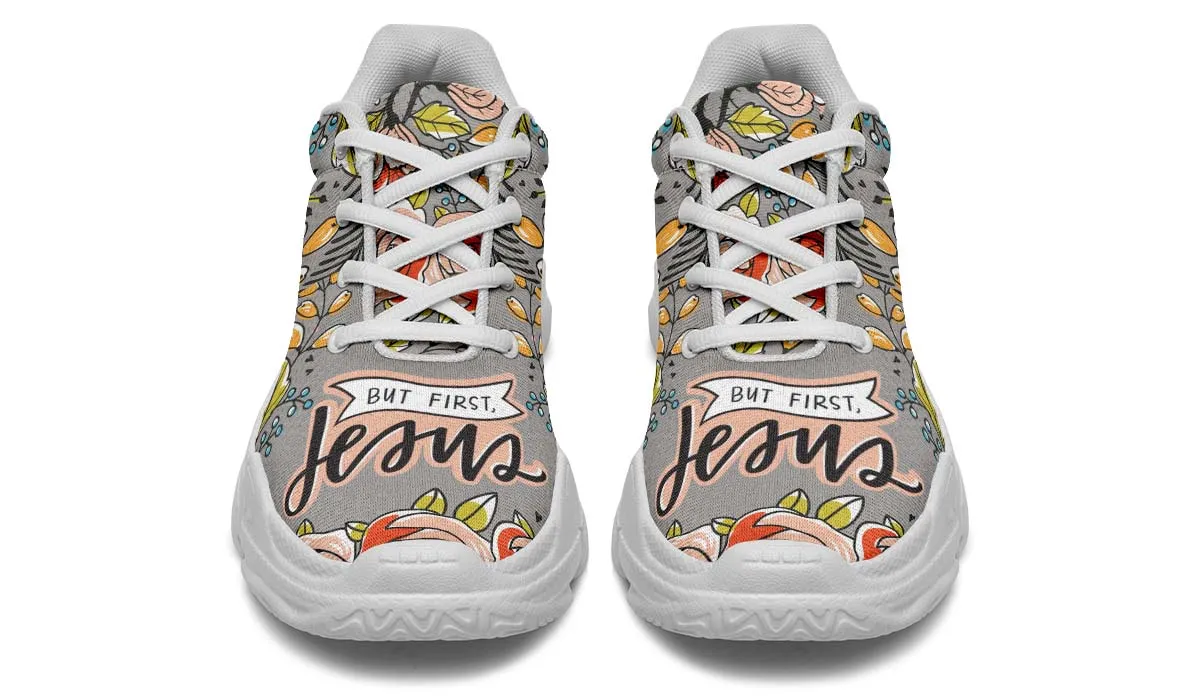 But First Jesus Chunky Sneakers