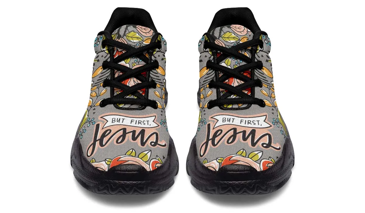 But First Jesus Chunky Sneakers