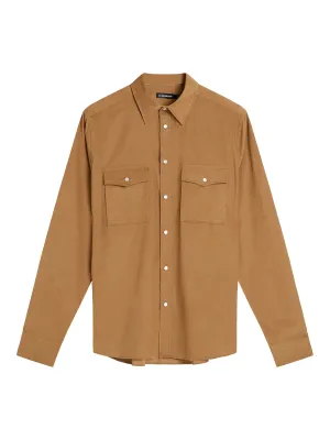 Carlos Reg Cord Shirt / Tiger Brown
