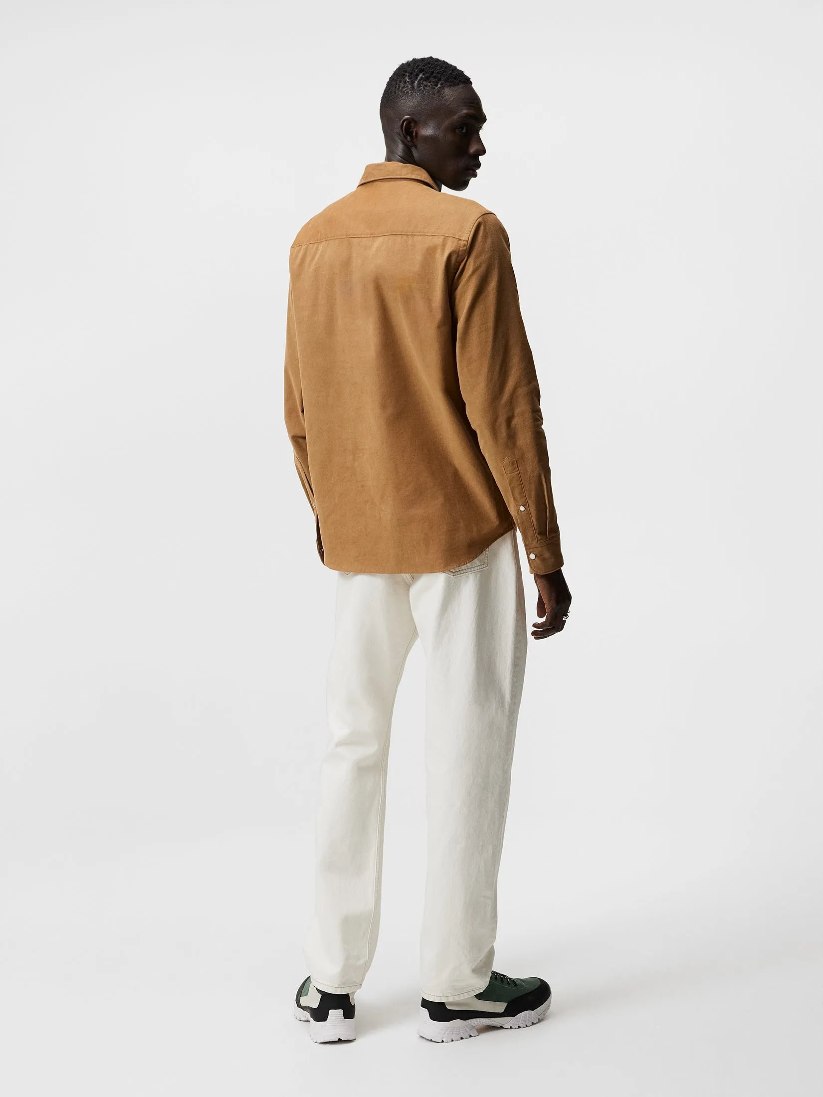Carlos Reg Cord Shirt / Tiger Brown