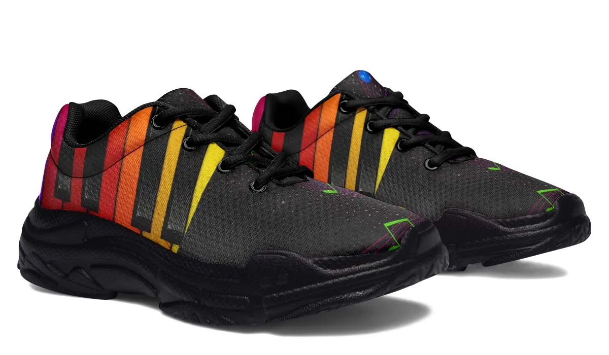 Colorful Piano Chunky Sneakers