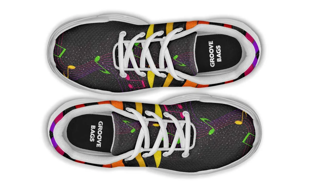 Colorful Piano Chunky Sneakers