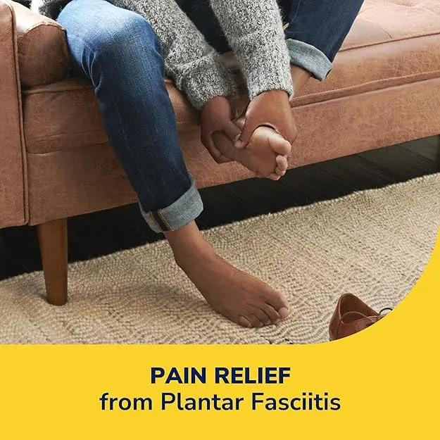 Dr. Scholl's Plantar Fasciitis Pain Patche with Hydrogel Flexible Technology, Clinically Tested 12-Hour Daily Pain Relief - Contours to Your Foot - with Lidocaine & Menthol, 1 Treatment