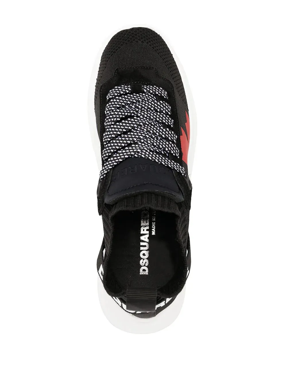 DSQUARED2 WOMEN Logo-motif lace-up sneakers Black