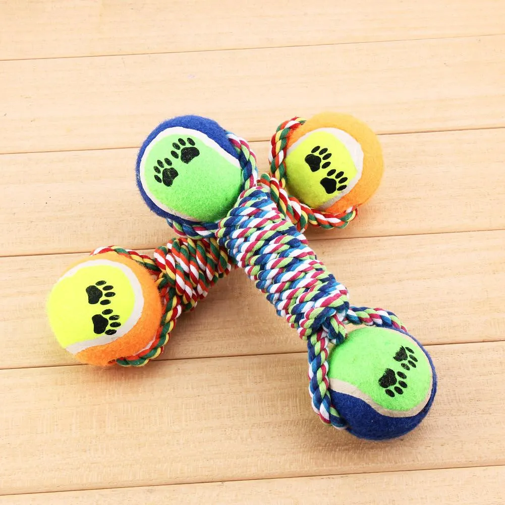 Dumbbell Rope Tennis Balls
