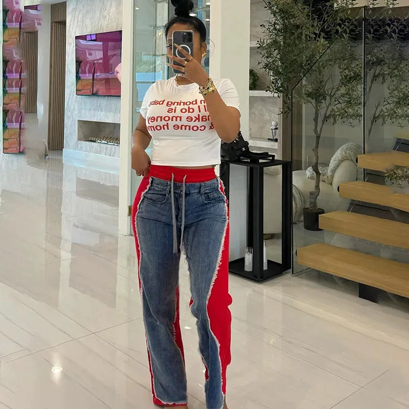 High Value Patchwork Denim Pants