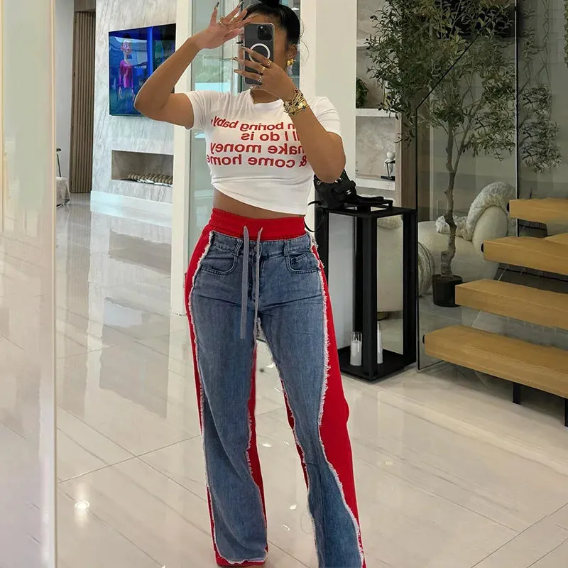 High Value Patchwork Denim Pants