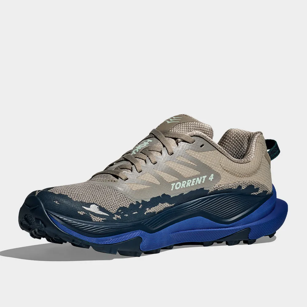 Hoka Mens Torrent 4 Running Trail Brown/blue _ 183673 _ Brown