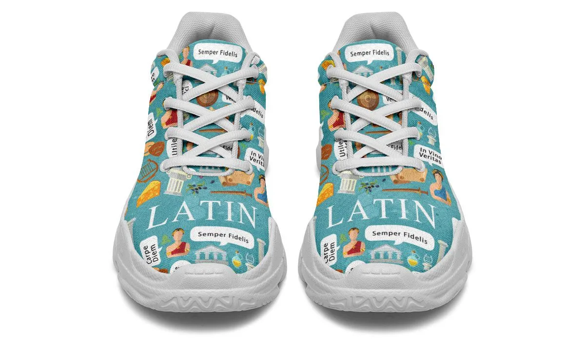 Latin Phrases Chunky Sneakers