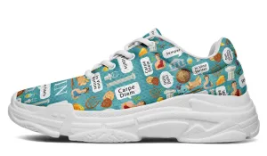 Latin Phrases Chunky Sneakers