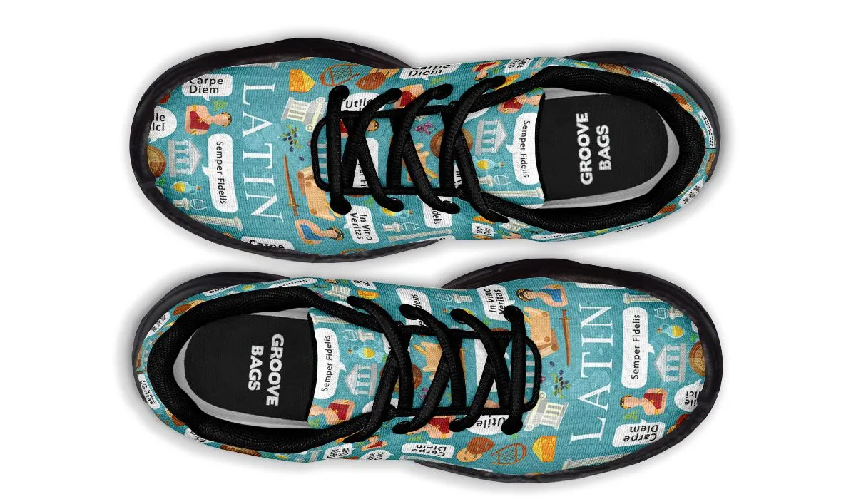 Latin Phrases Chunky Sneakers