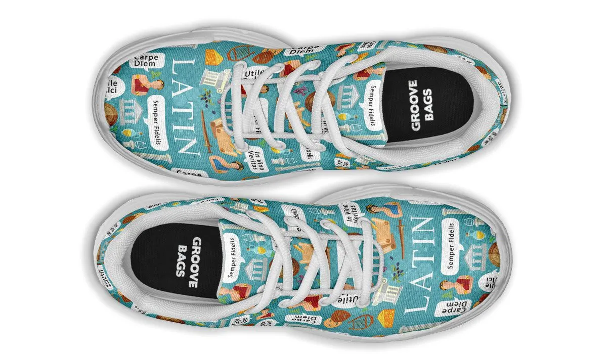 Latin Phrases Chunky Sneakers