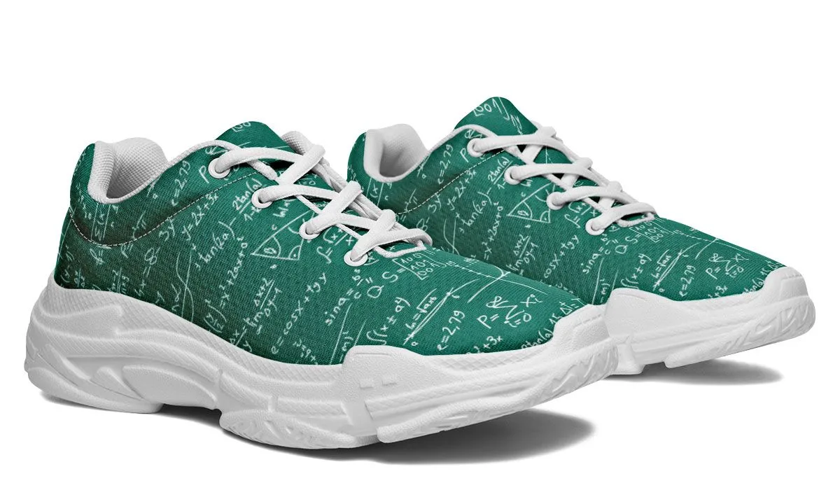 Math Formula Chunky Sneakers