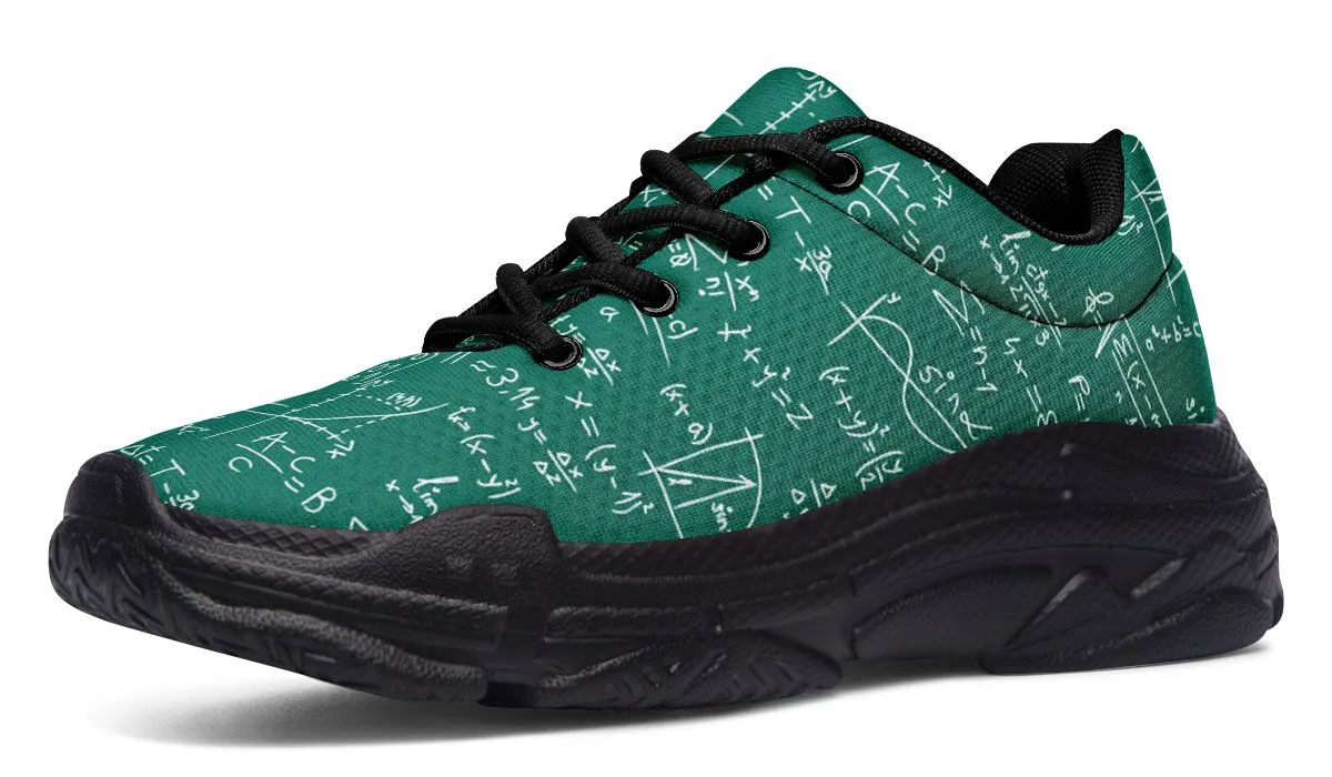 Math Formula Chunky Sneakers