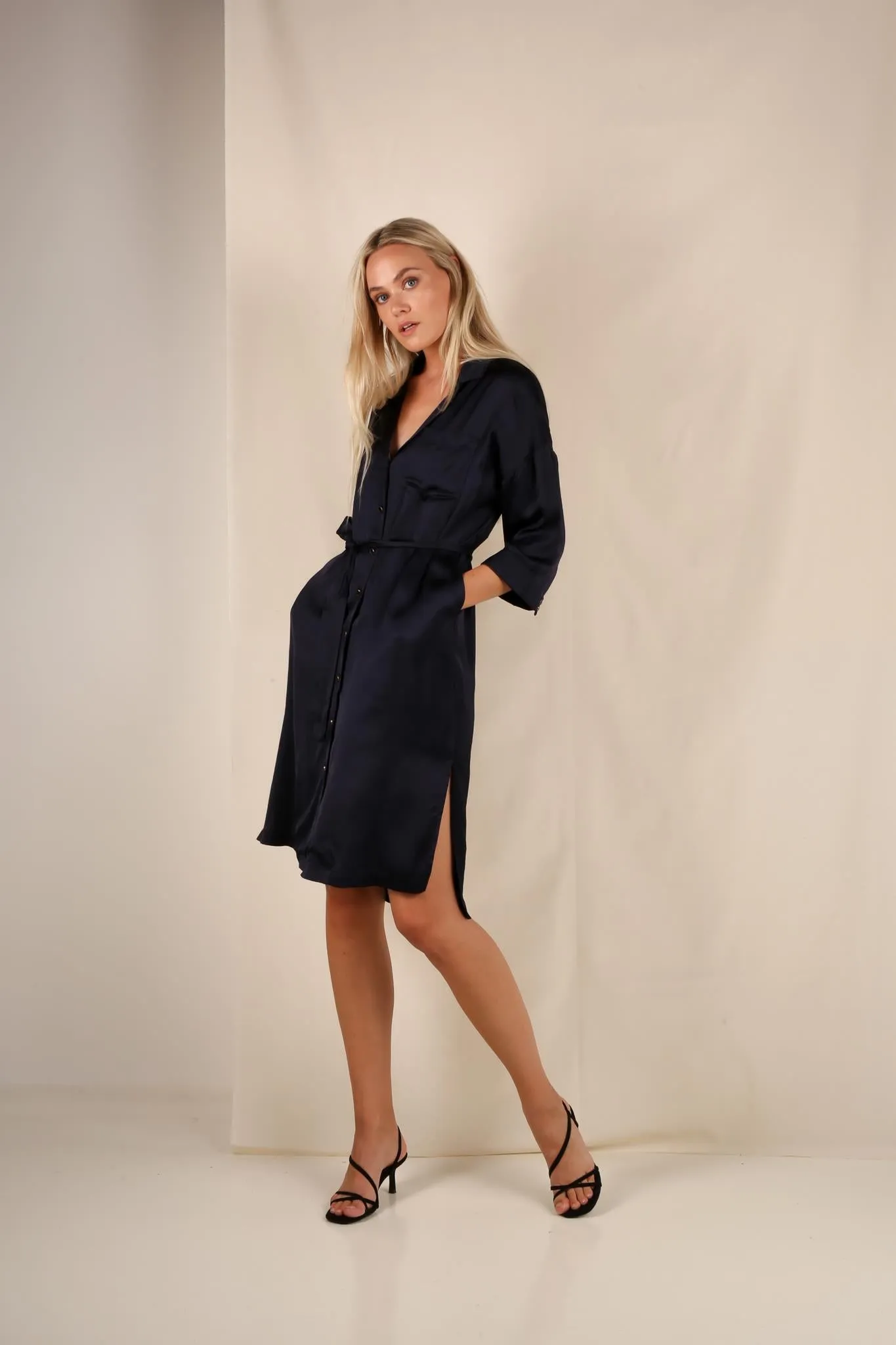 Megan Dress - Navy