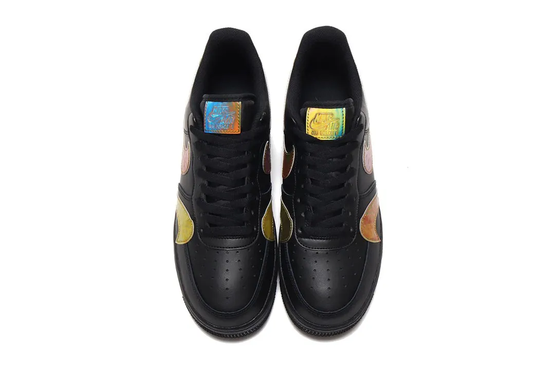 Men's Nike Air Force 1 '07 LV8 "Misplaced Swoosh" (Black/Multicolor)(CK7214-001)