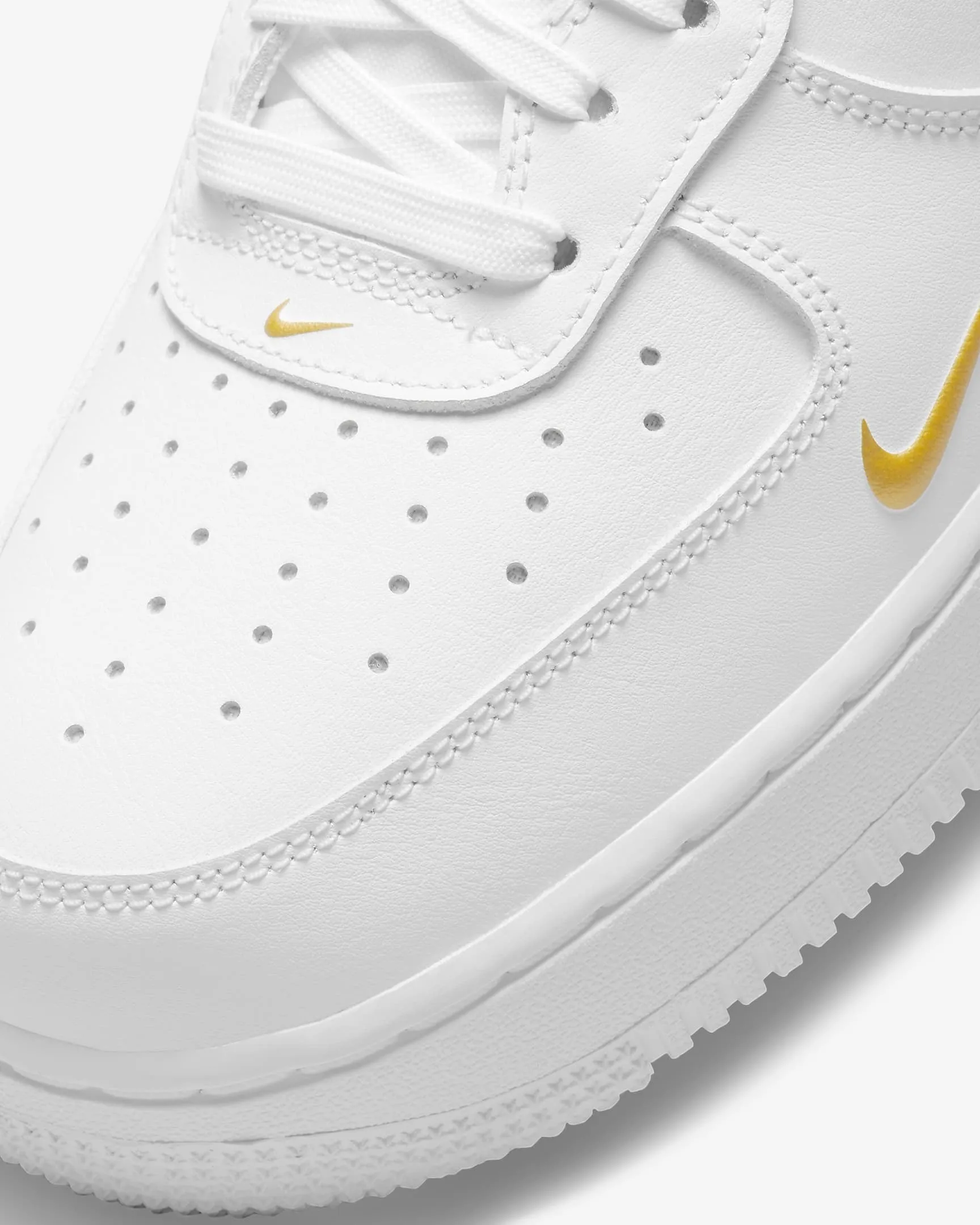 Men's Nike Air Force 1 Low Essentials "White Black Gold" (DA8481-100)