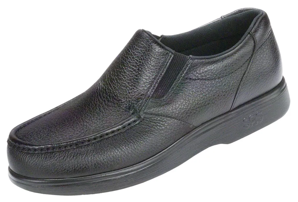 Men's Side Gore Slip On Loafer in Black