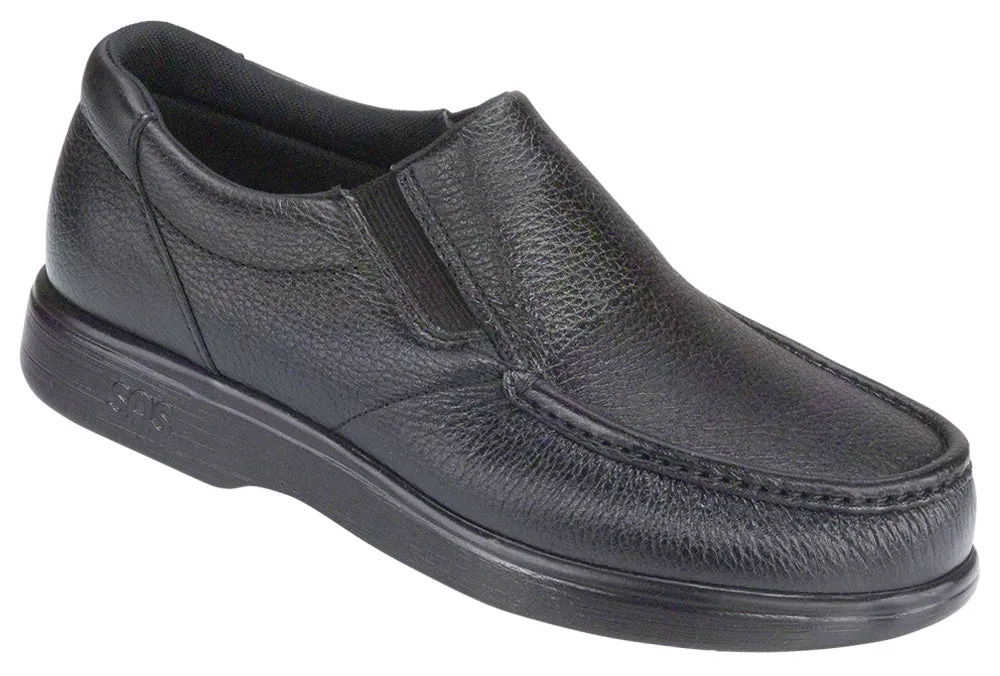 Men's Side Gore Slip On Loafer in Black