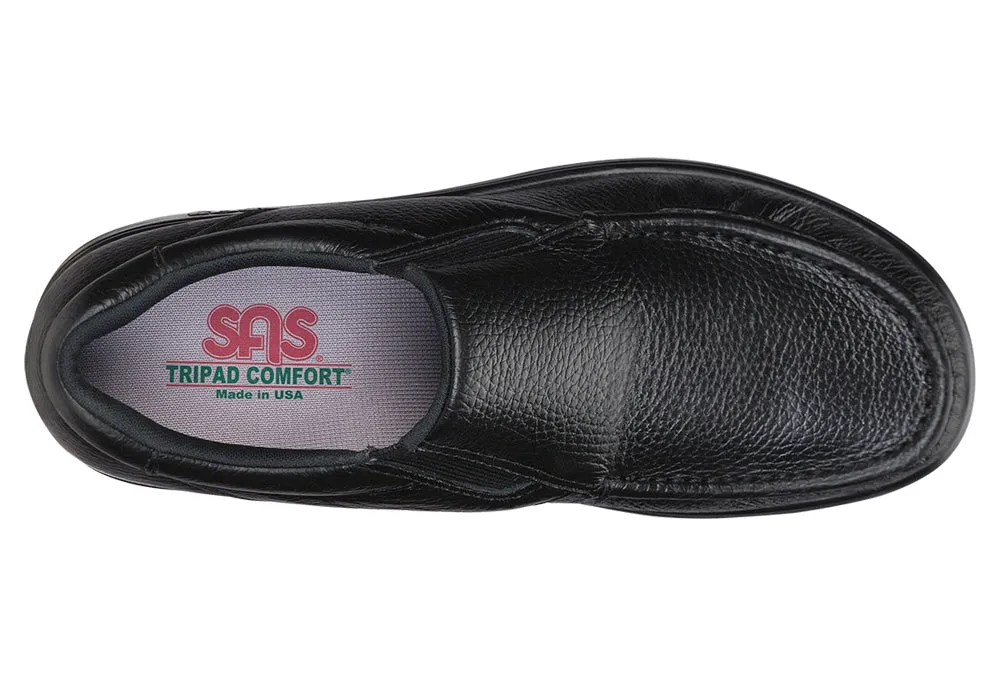 Men's Side Gore Slip On Loafer in Black