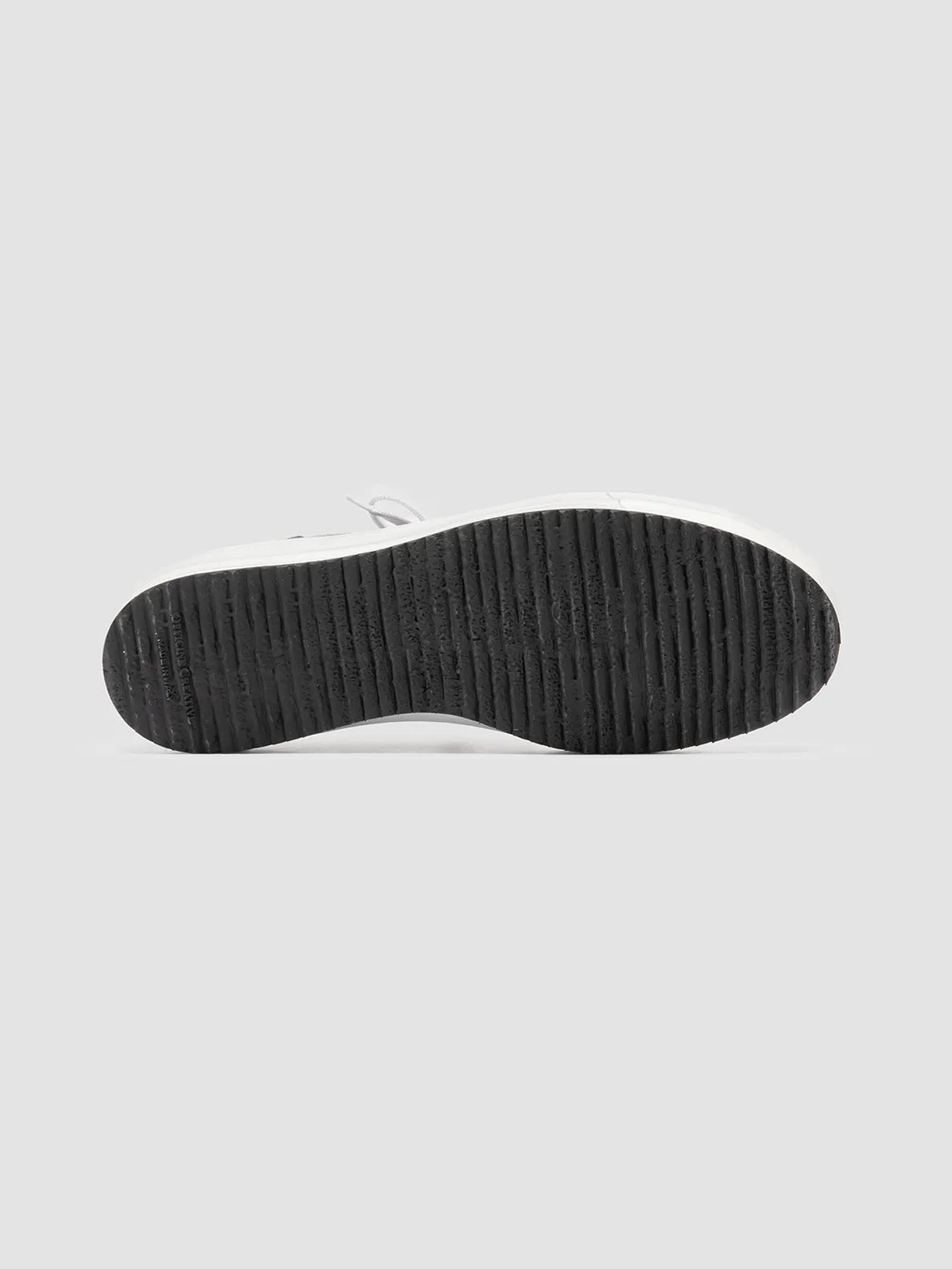 MES 009 - Grey Leather and Suede Low Top Sneakers