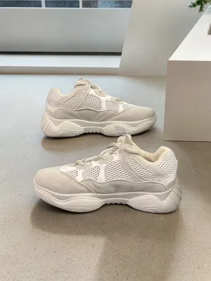 Minimalist Lace-up Front Knit Sneakers- FDs