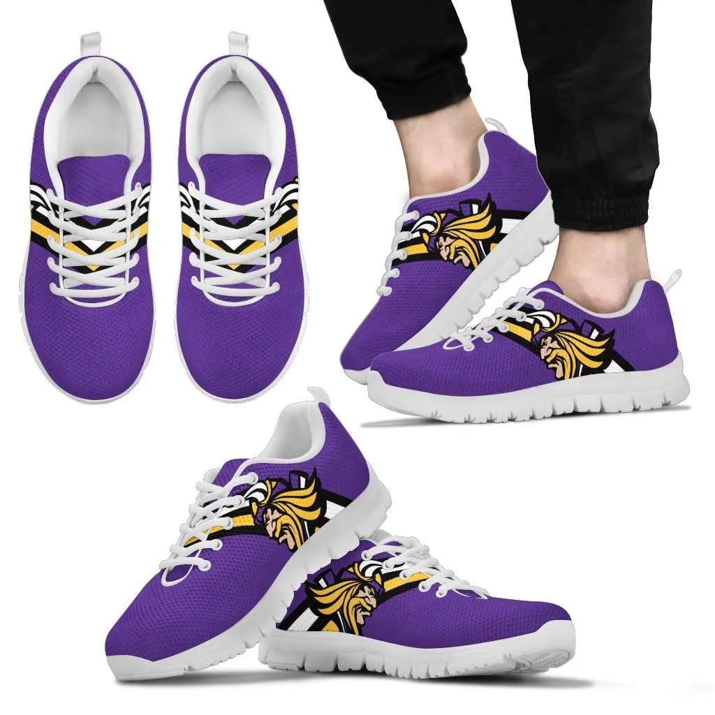 Minnesota Fan Art White Running Shoes