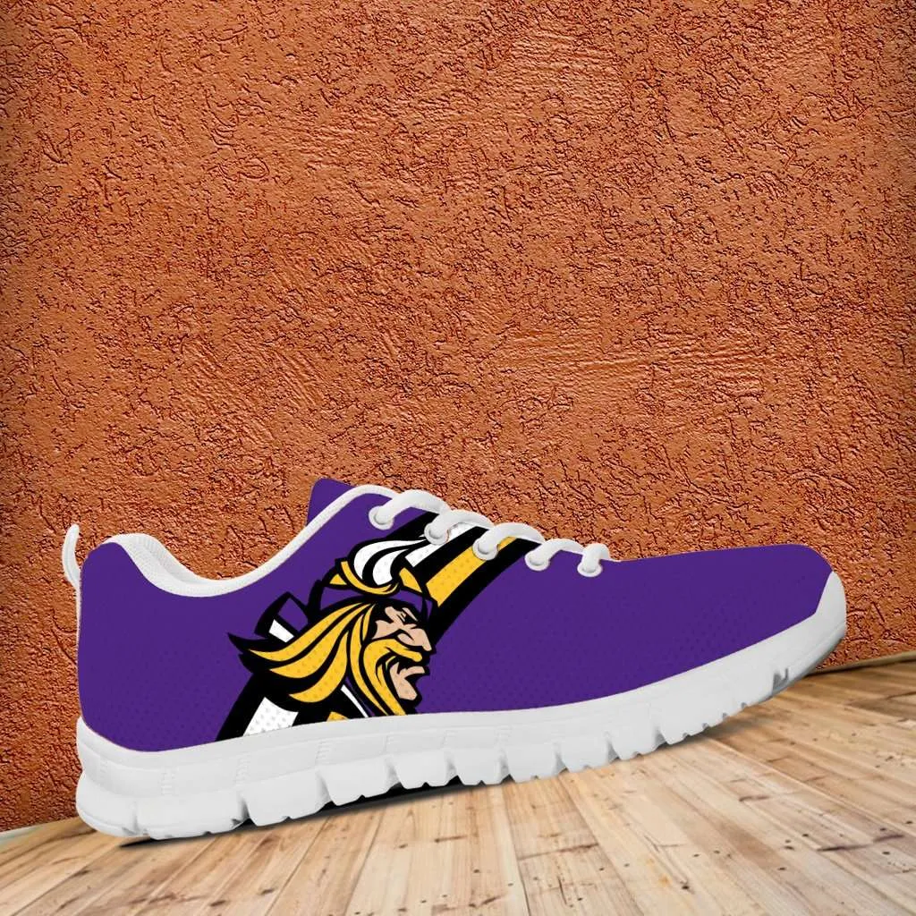 Minnesota Fan Art White Running Shoes