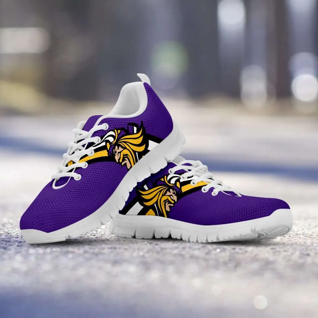 Minnesota Fan Art White Running Shoes