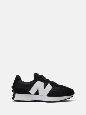 New Balance 327 sneakers nero con logo bianco