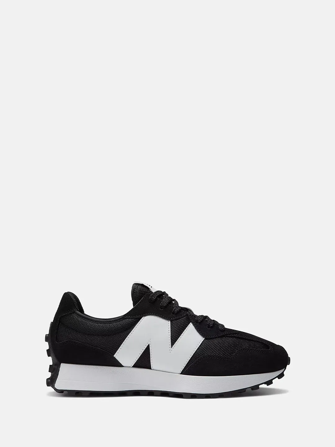 New Balance 327 sneakers nero con logo bianco