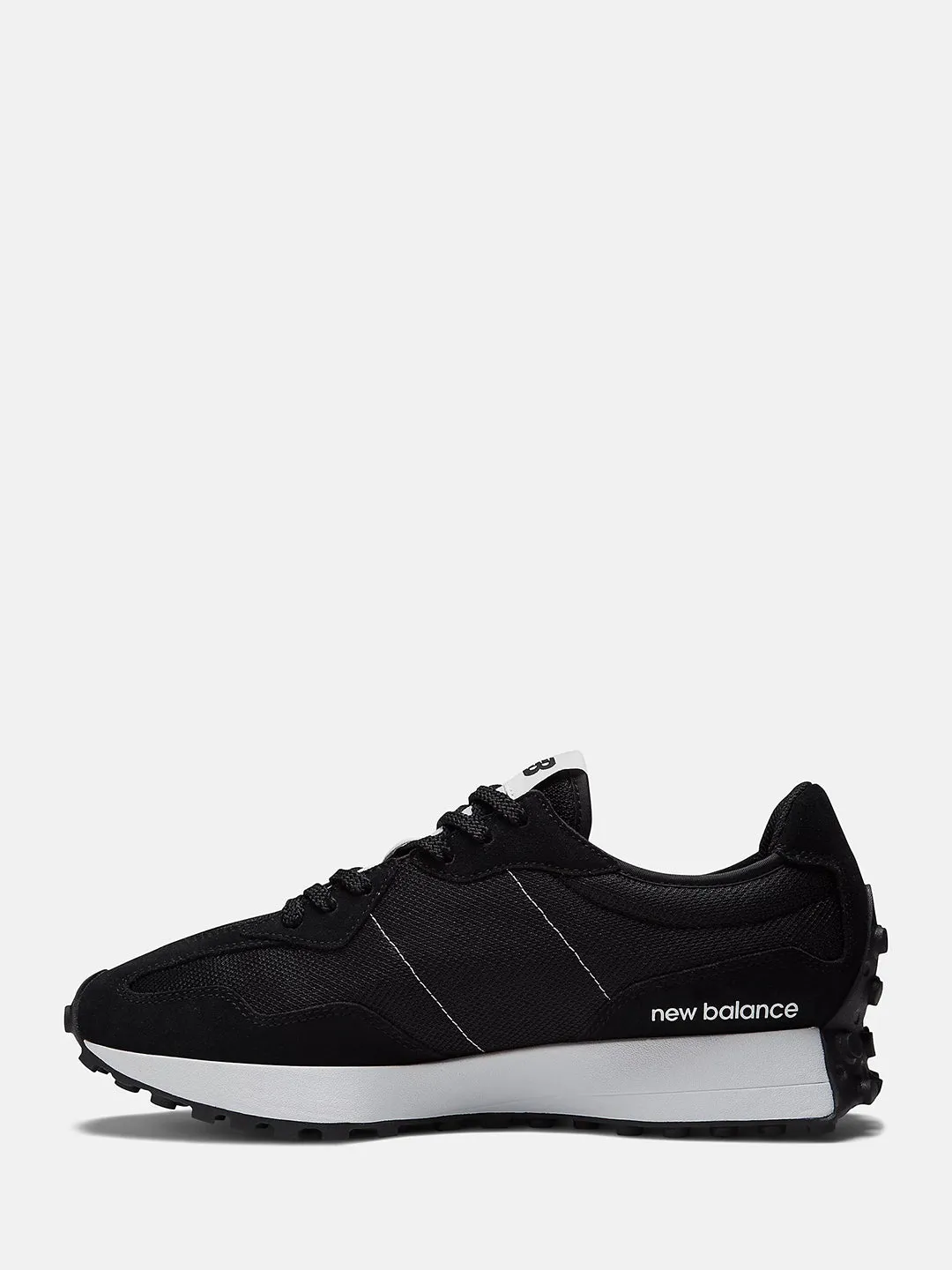 New Balance 327 sneakers nero con logo bianco