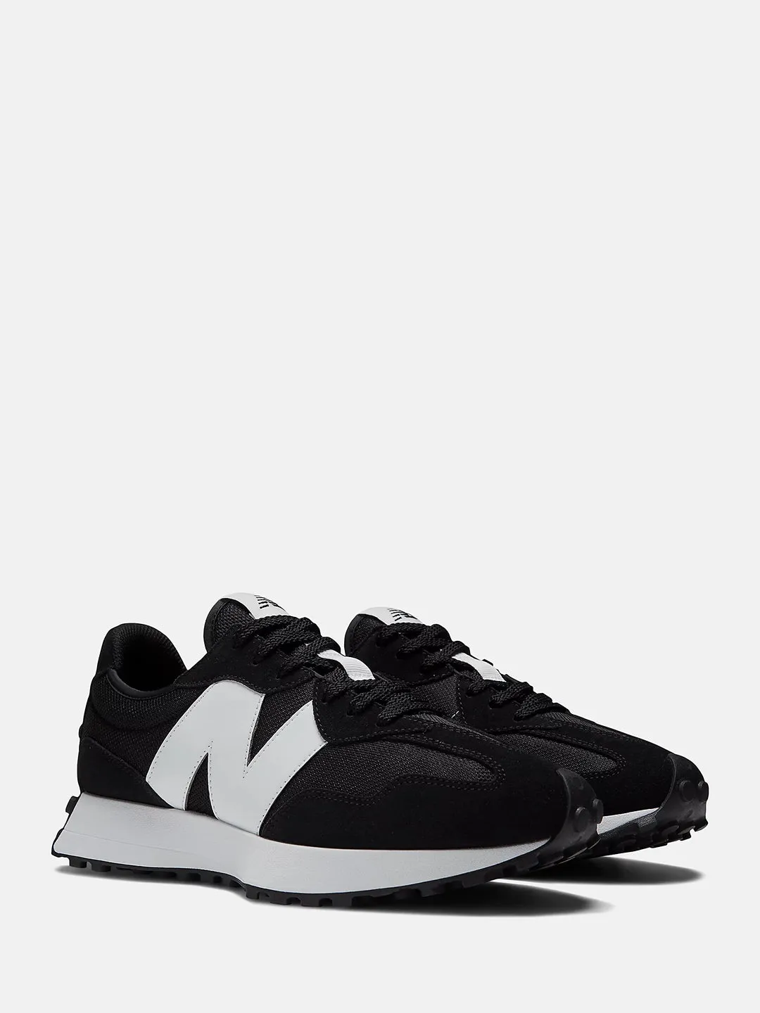 New Balance 327 sneakers nero con logo bianco