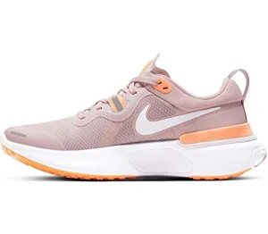 Nike Women's React Miler Champagne White Orange Pulse Barely Rose Running Shoes-6 UK (8 US) (CW1778-602)